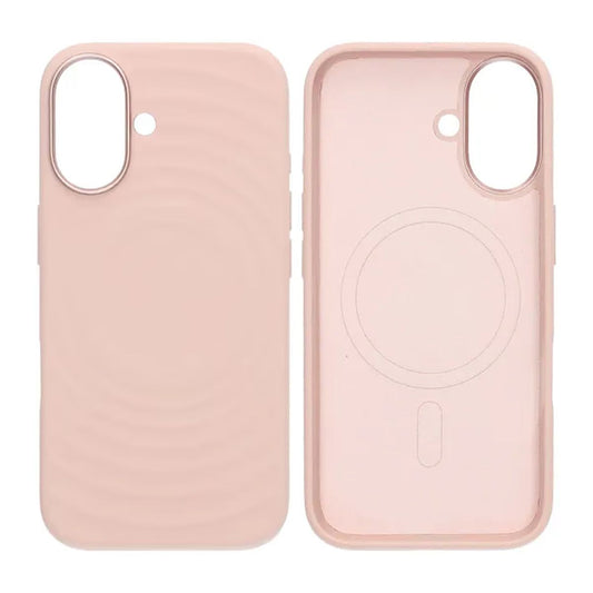 Mobilskal Silikon för iPhone 16 - Rosa med Kameraskydd