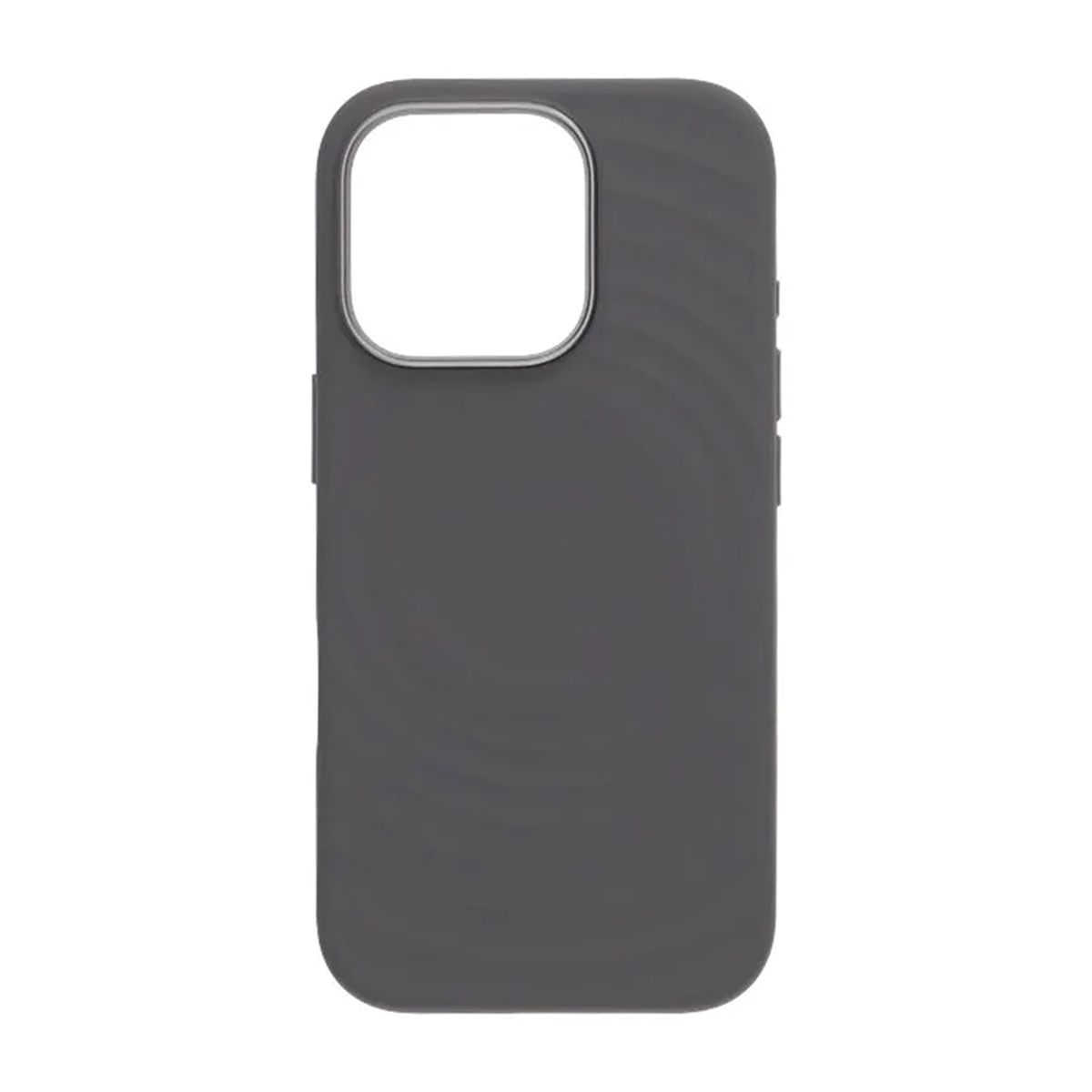 Cream wave liquid silicone Case For iPhone 16 Pro Gray