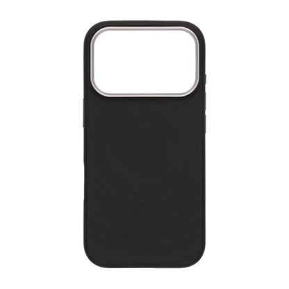 Cream wave liquid silicone Case For iPhone 17 Pro Black