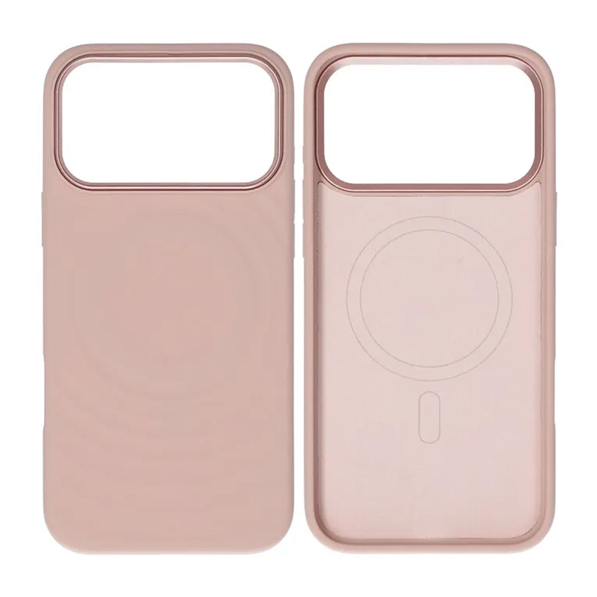 Cream wave liquid silicone Case For iPhone 17 Pro Max Pink