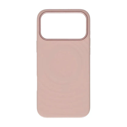 Cream wave liquid silicone Case For iPhone 17 Pro Max Pink