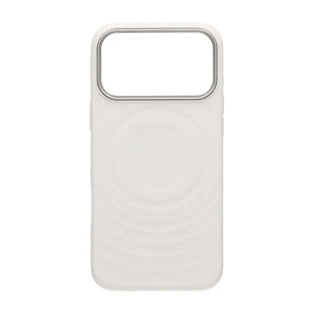 Cream wave liquid silicone Case For iPhone 17 Pro Max White