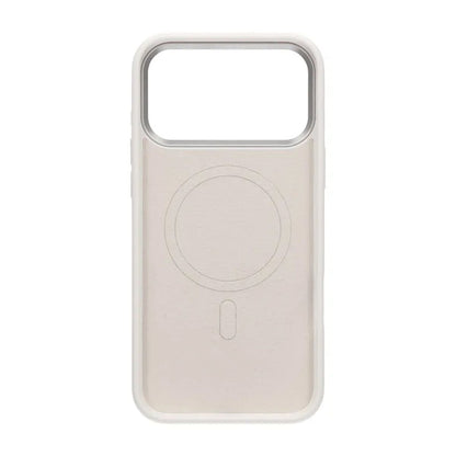 Cream wave liquid silicone Case For iPhone 17 Pro Max White