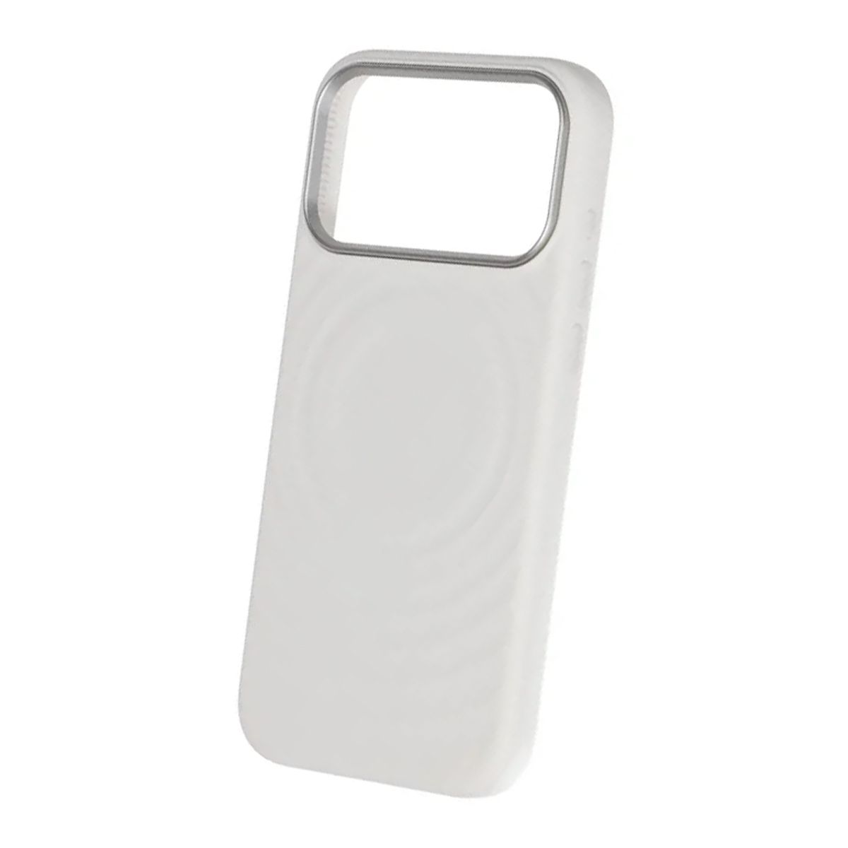 Cream wave liquid silicone Case For iPhone 17 Pro Max White
