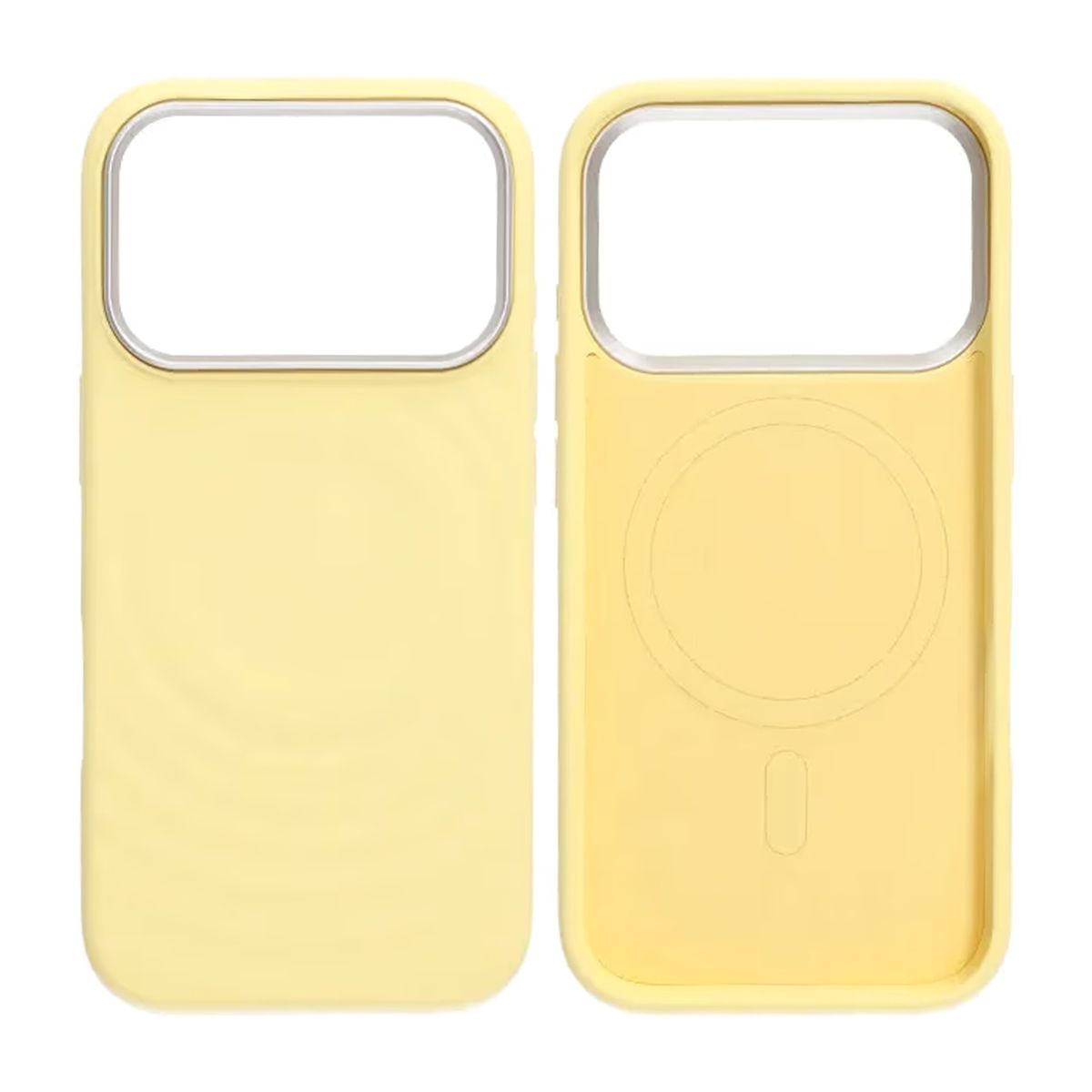 Mobilskal Silikon med Magsafe för iPhone 17 Pro Max - Gul