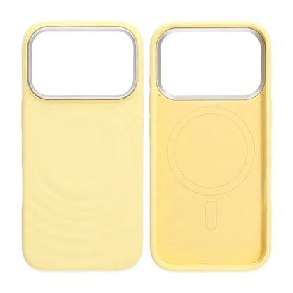 Mobilskal Silikon med Magsafe för iPhone 17 Pro Max - Gul