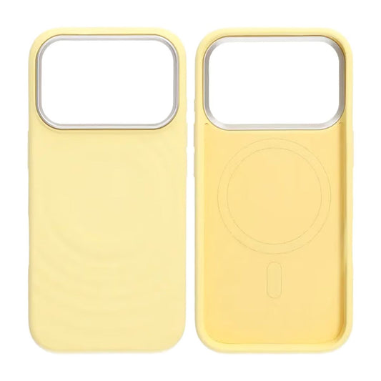 Mobilskal Silikon med Magsafe för iPhone 17 Pro Max - Gul
