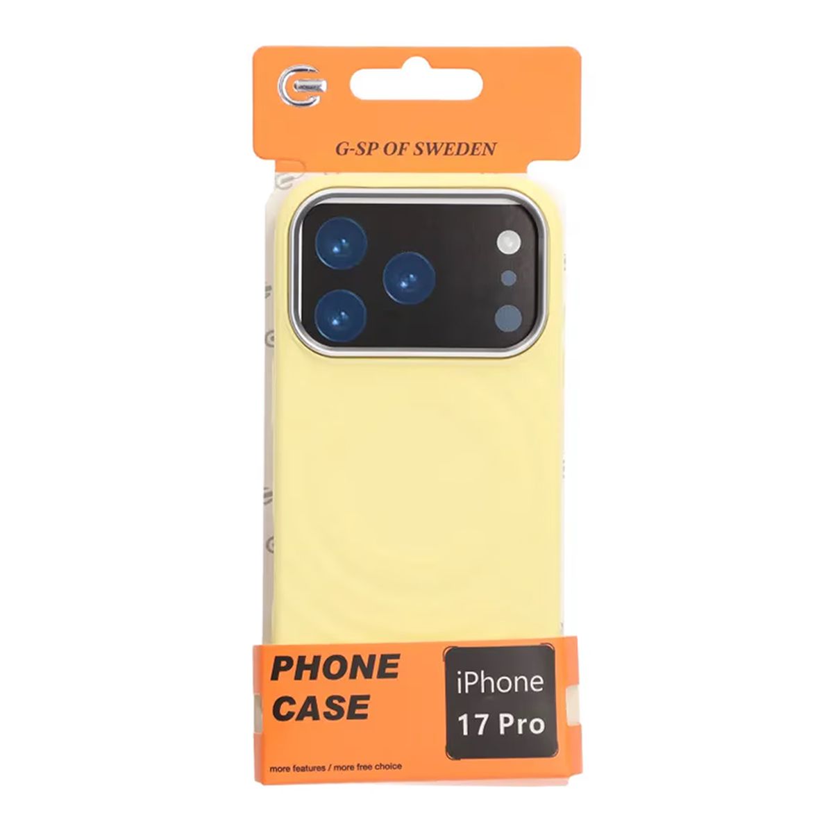 Mobilskal Silikon med Magsafe för iPhone 17 Pro Max - Gul
