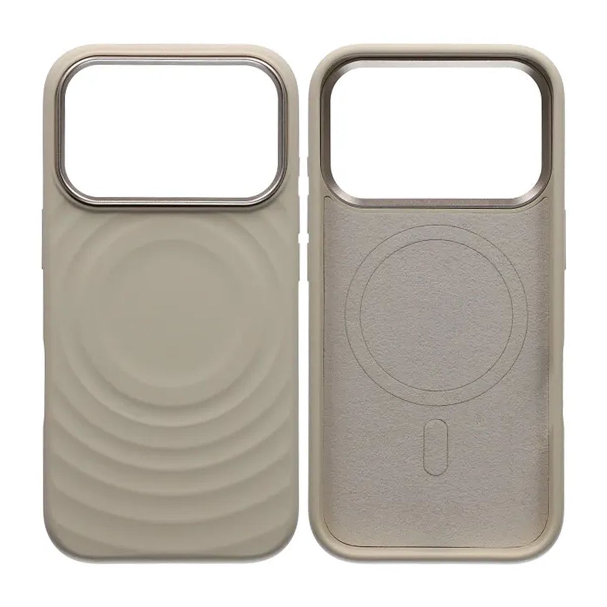 Mobilskal Silikon med Magsafe för iPhone 17 Pro - Beige