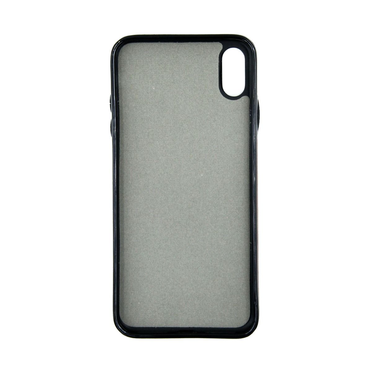 iPhone XS Max Mobilskal med Kortfack - Brun