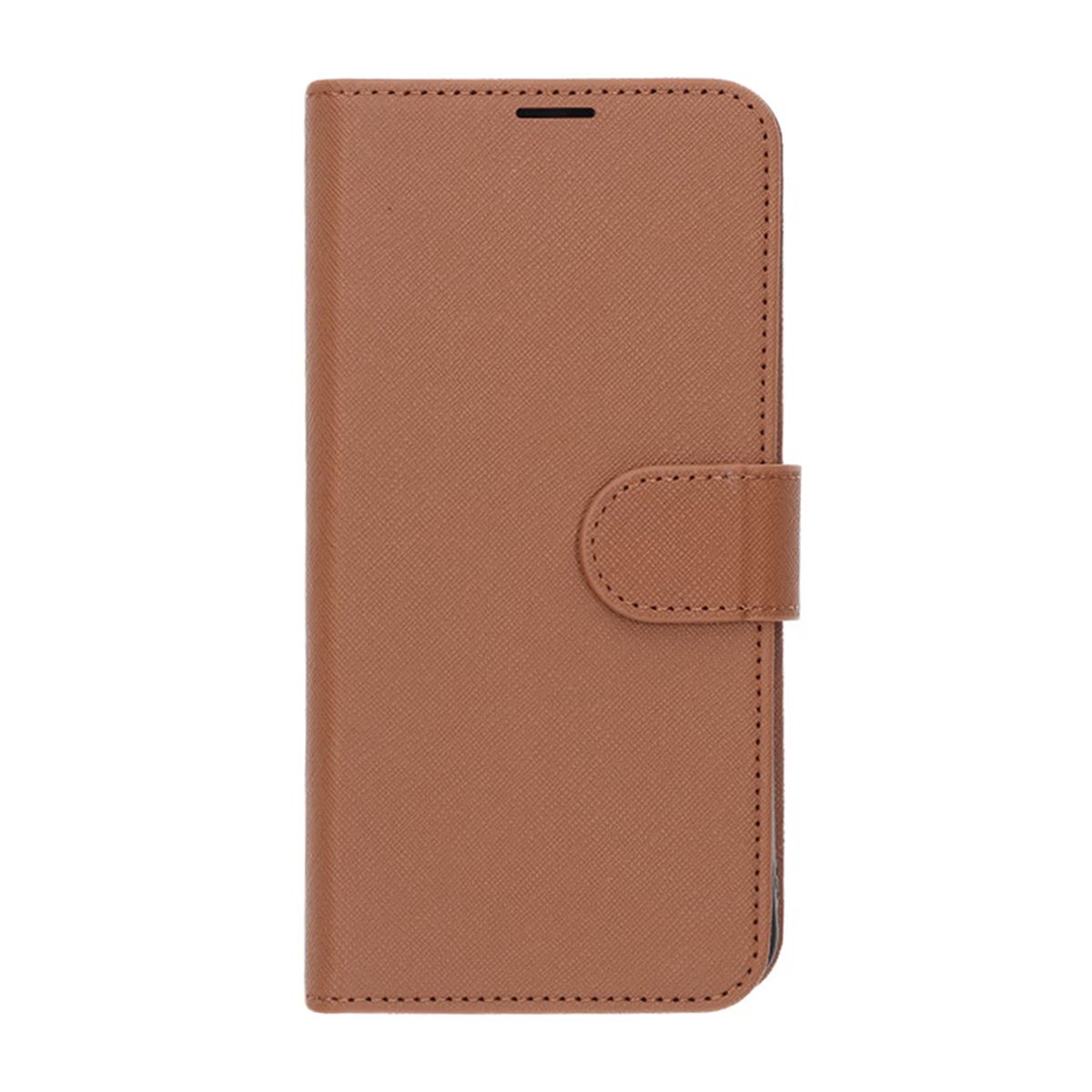 Flip Stand Leather Wallet Case For Samsung A26 Brown