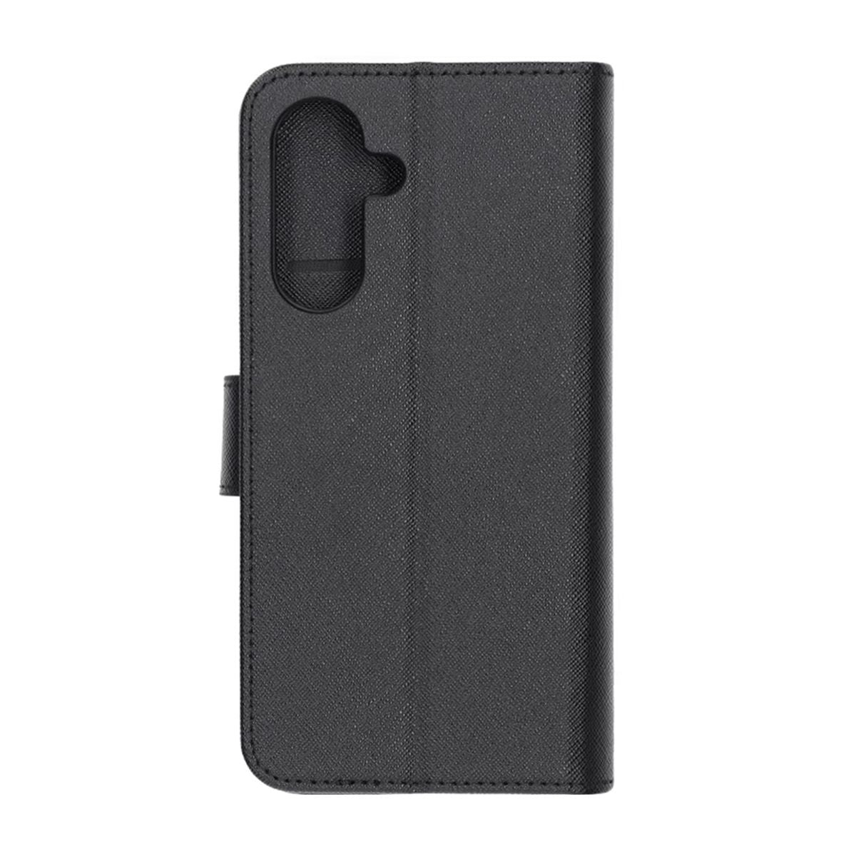 Flip Stand Leather Wallet Case For Samsung A26 Black