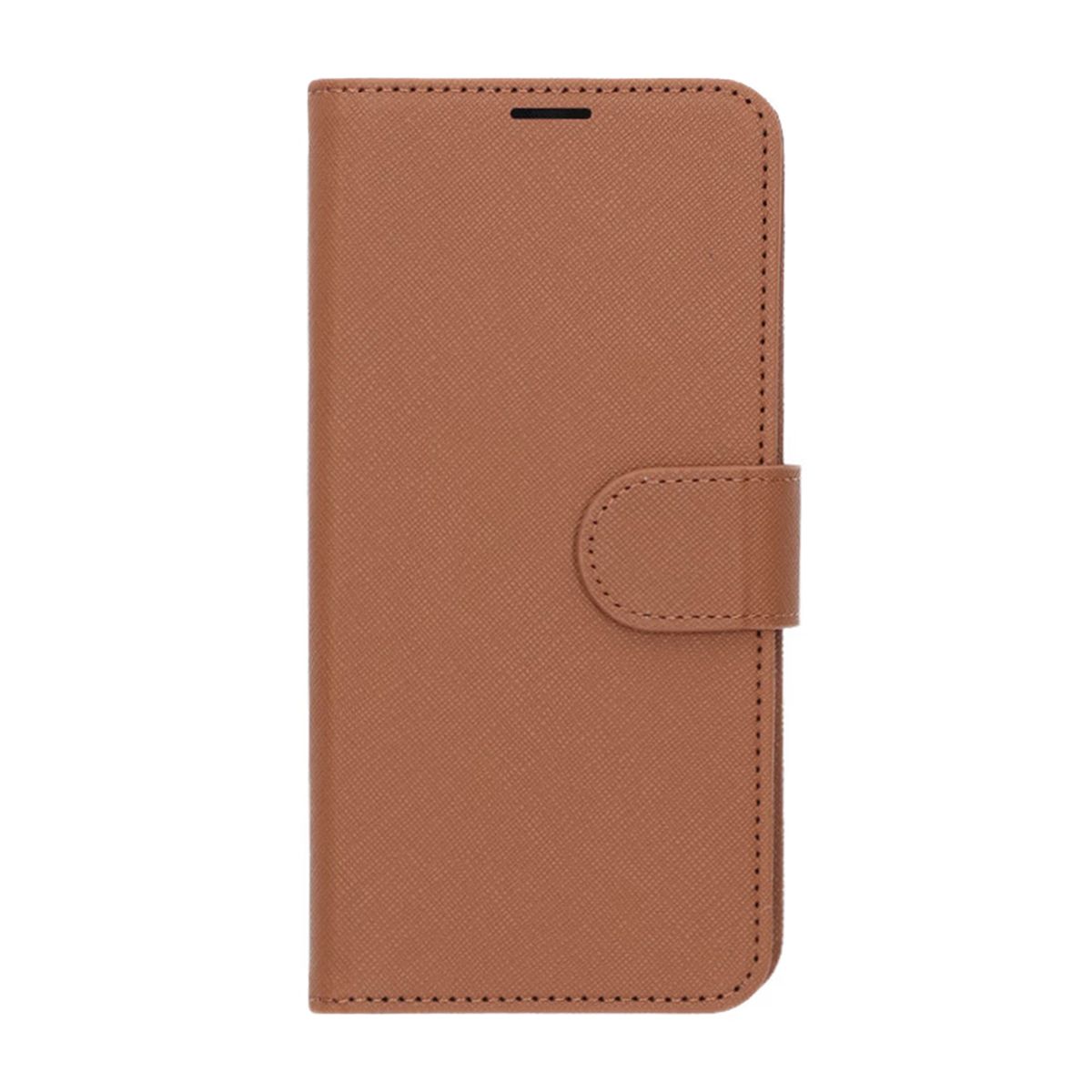 Flip Stand Leather Wallet Case For Samsung S25 Plus Brown