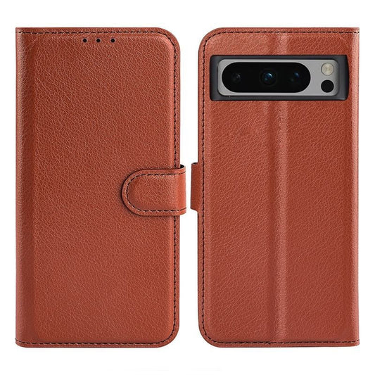 Google Pixel 8 Pro Wallet Case with Stand - Brown