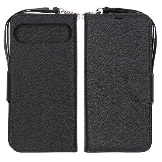 Pixel 9 Pro Plånboksfodral med Stativ - Svart