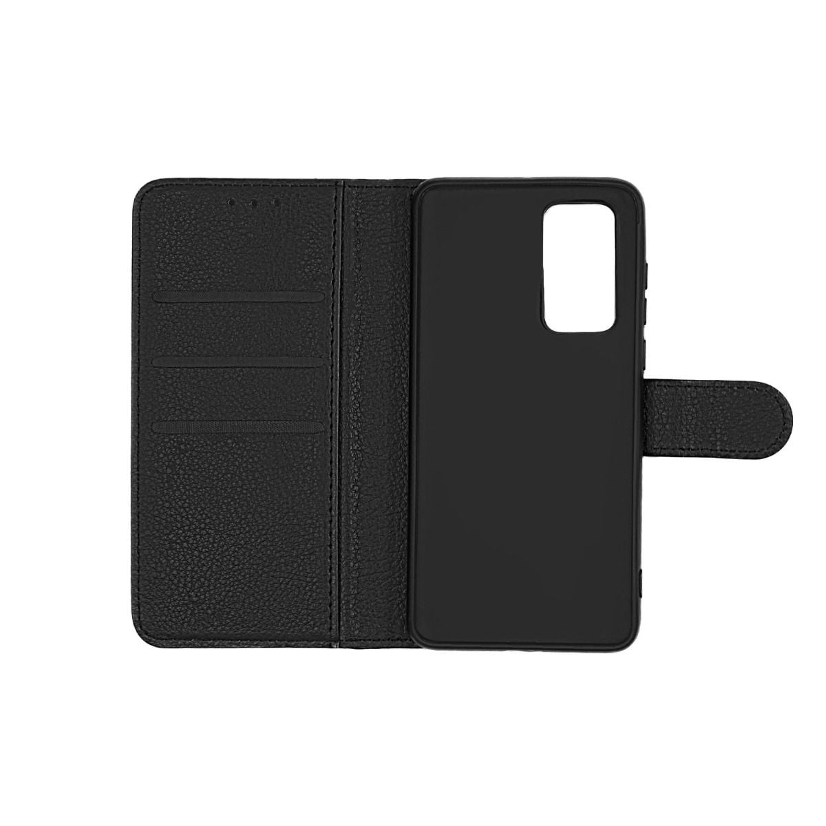 Huawei P40 Pro Wallet Case with Stand - Black