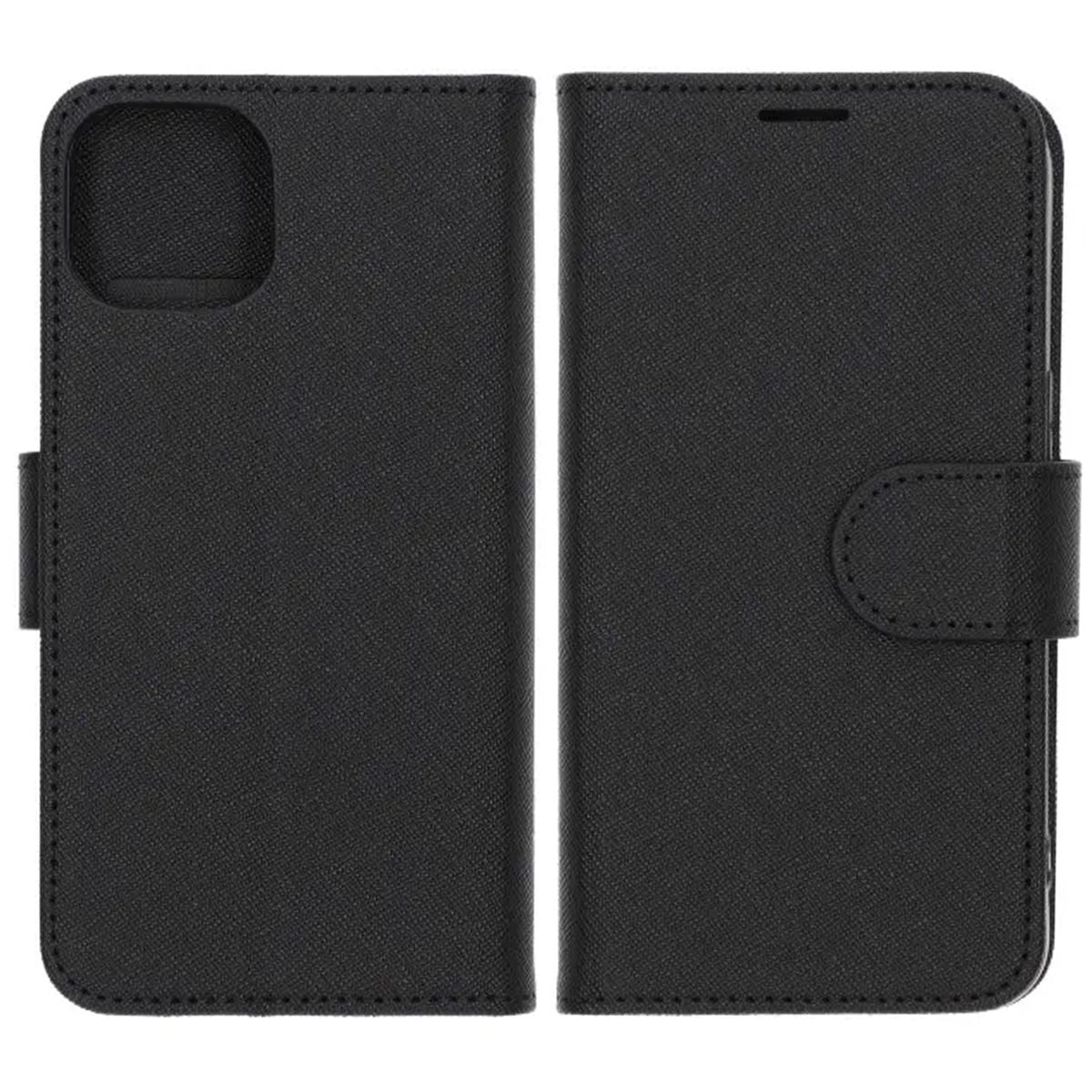 iPhone 13/14 Flip Stand Leather Wallet Case Black