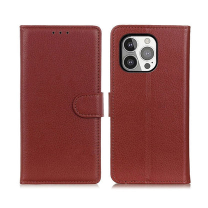 iPhone 13 Pro Max Wallet Case with Stand - Brown