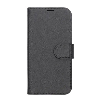 Flip Stand Leather Wallet Case For iPhone 16 Pro Max Black