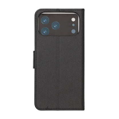 Plånboksfodral med stativ till iPhone 17 Pro - Svart