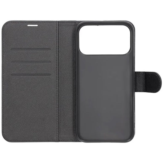 Plånboksfodral med stativ till iPhone 17 Pro Max - Svart