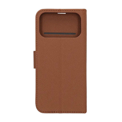 Plånboksfodral med stativ till iPhone 17 Pro Max - Brun