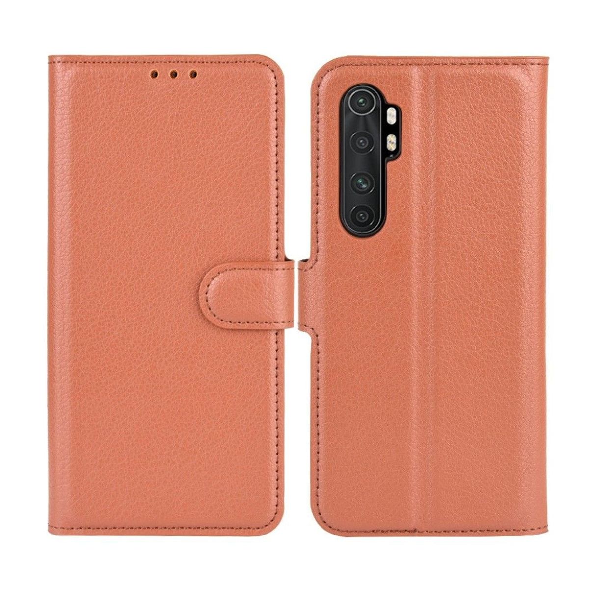 Xiaomi Mi Note 10 Lite Plånboksfodral med Stativ - Brun