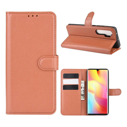 Xiaomi Mi Note 10 Lite Plånboksfodral med Stativ - Brun