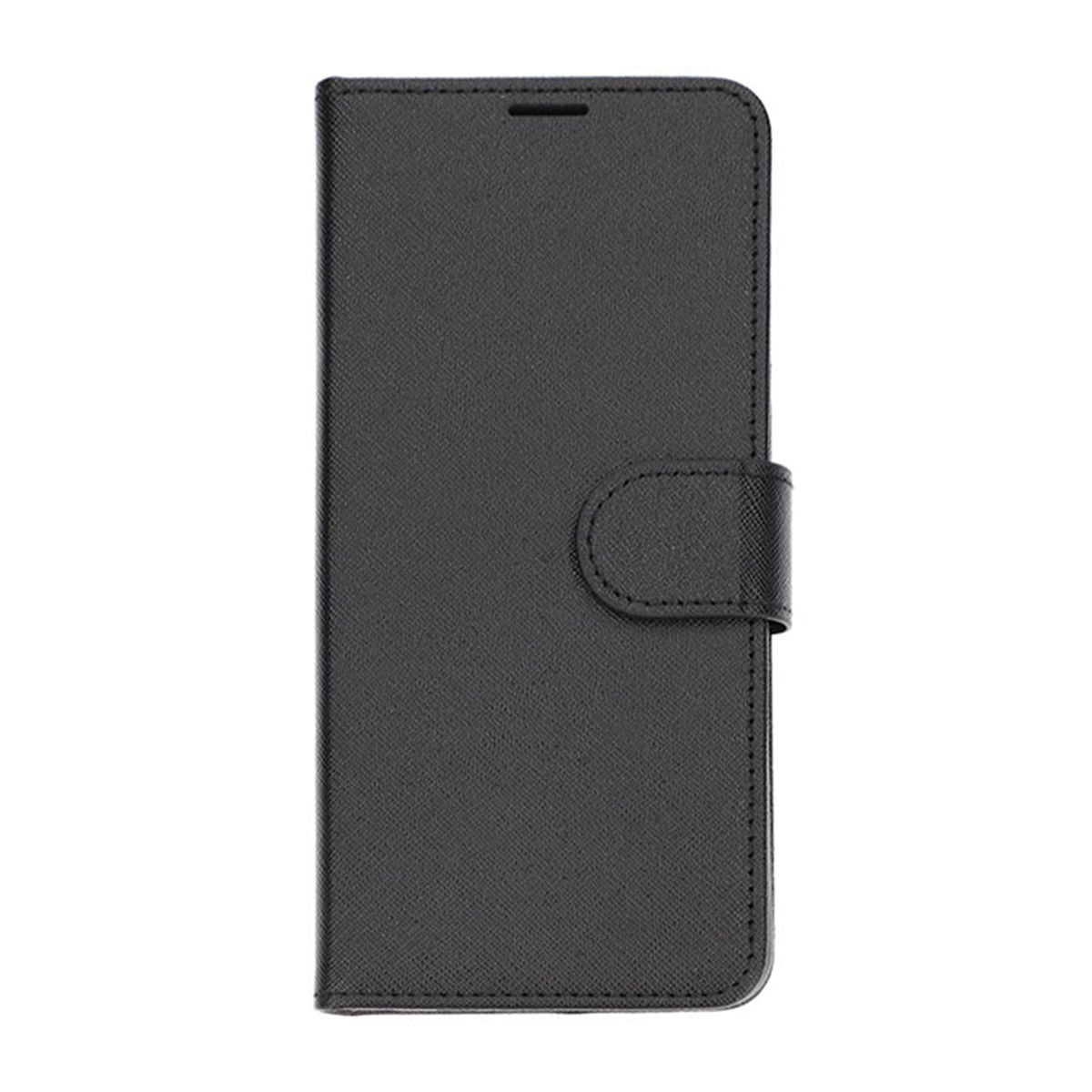 Flip Stand Leather Wallet Case For Samsung Galaxy A04s Black