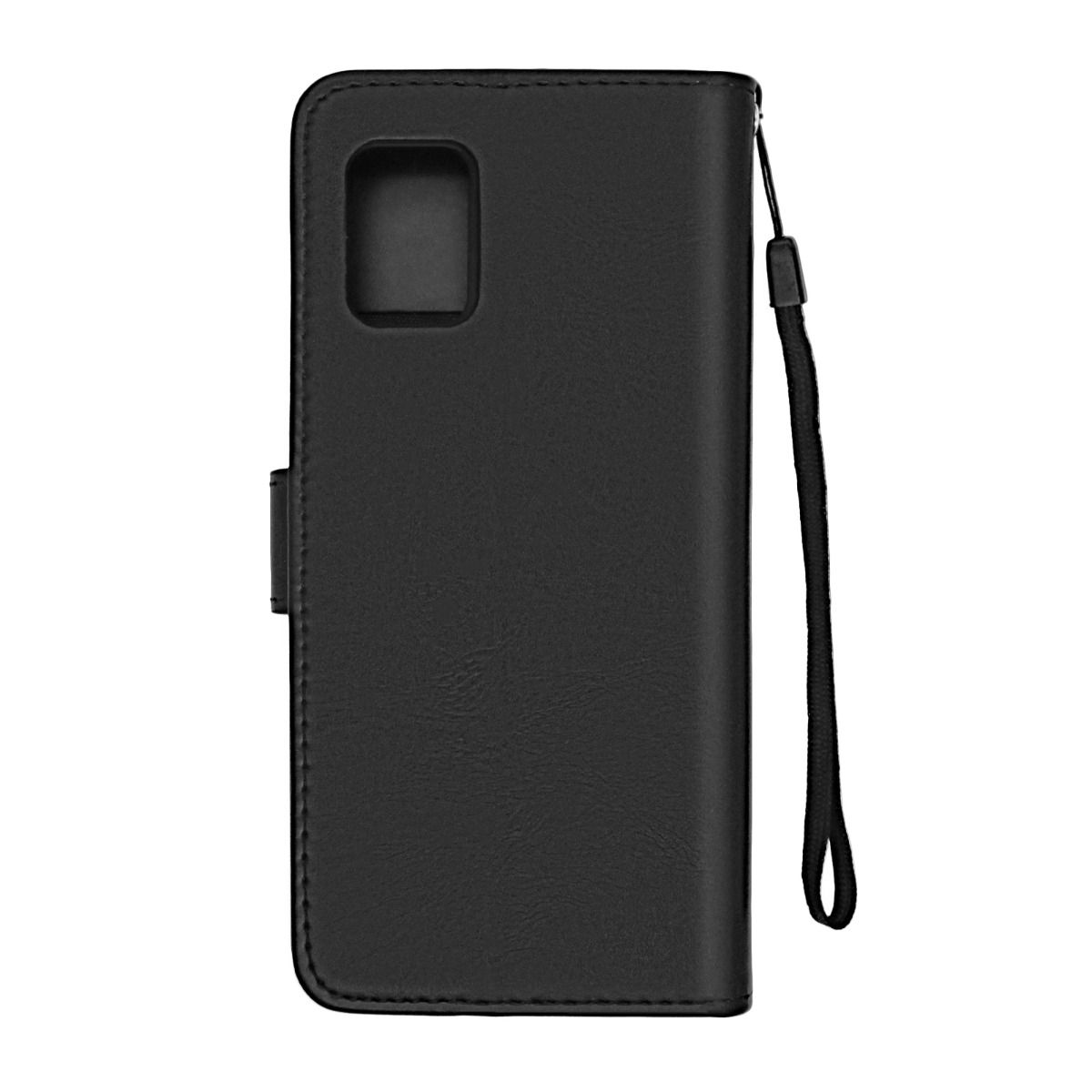 Samsung Galaxy A51 Plånboksfodral med Stativ & Kortfack - Svart