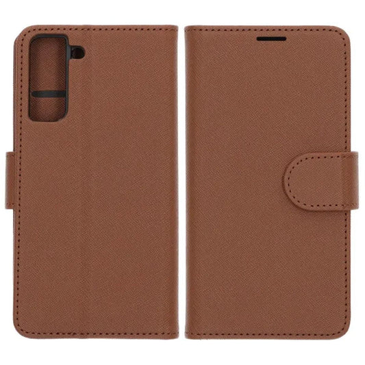 Samsung Galaxy S21 Wallet Case with Stand - Brown