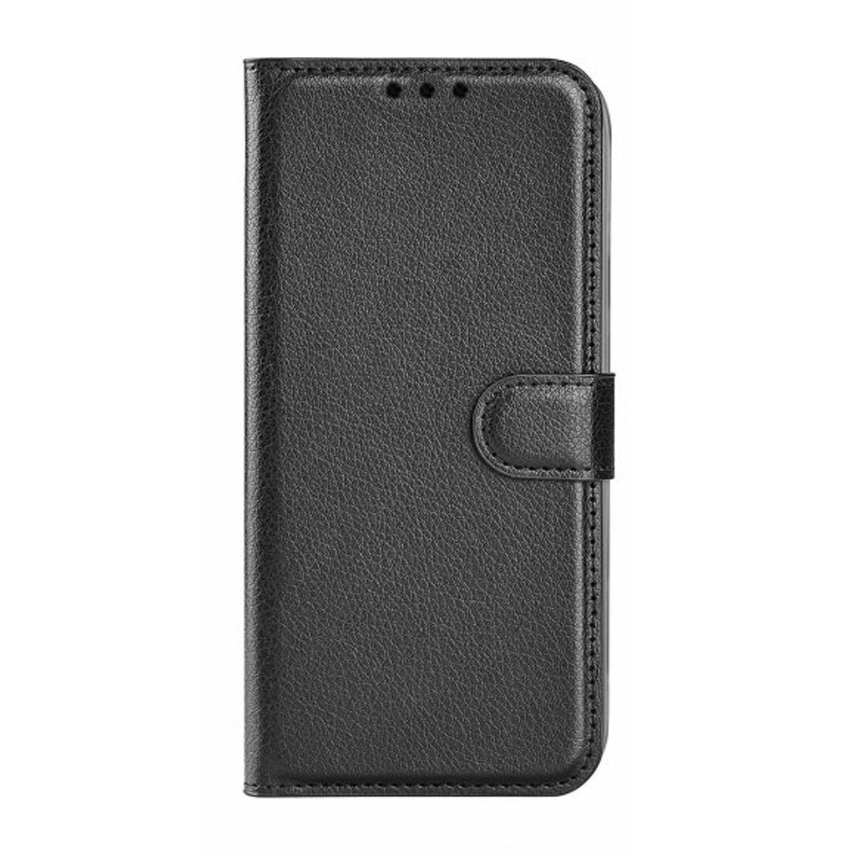 Flip Stand Leather Wallet Case For Samsung XCover 7 Black