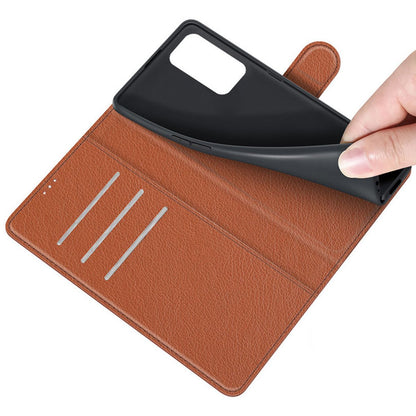 Xiaomi Redmi Note 11 Pro Wallet Case with Stand - Brown