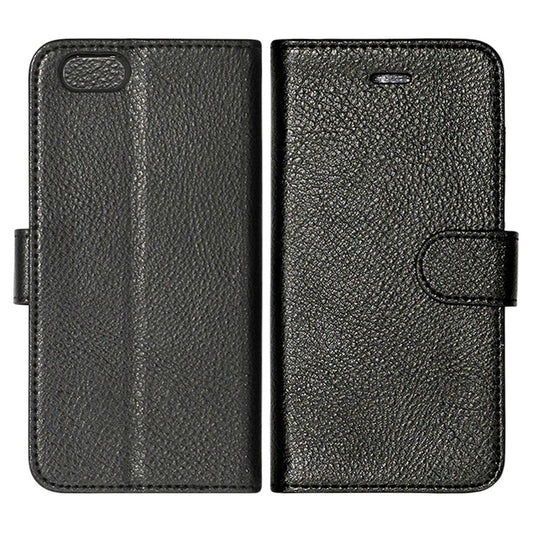 iPhone 6/6S Plånboksfodral Läder med Stativ - Svart