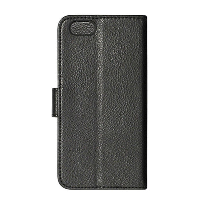 iPhone 6/6S Plånboksfodral Läder med Stativ - Svart