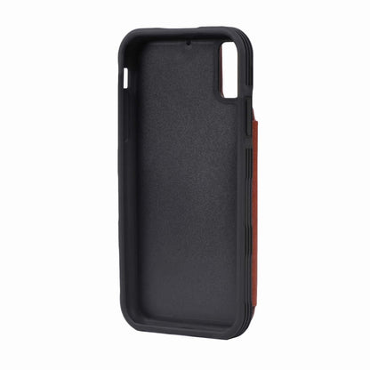 Stöttåligt Skal Kortfack G-SP iPhone XR - Brun