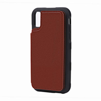 Stöttåligt Skal Kortfack G-SP iPhone XR - Brun