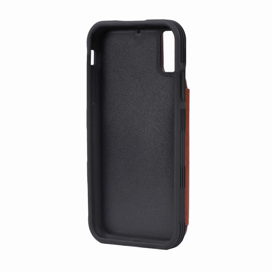 Stöttåligt Skal Kortfack G-SP iPhone XS Max - Brun