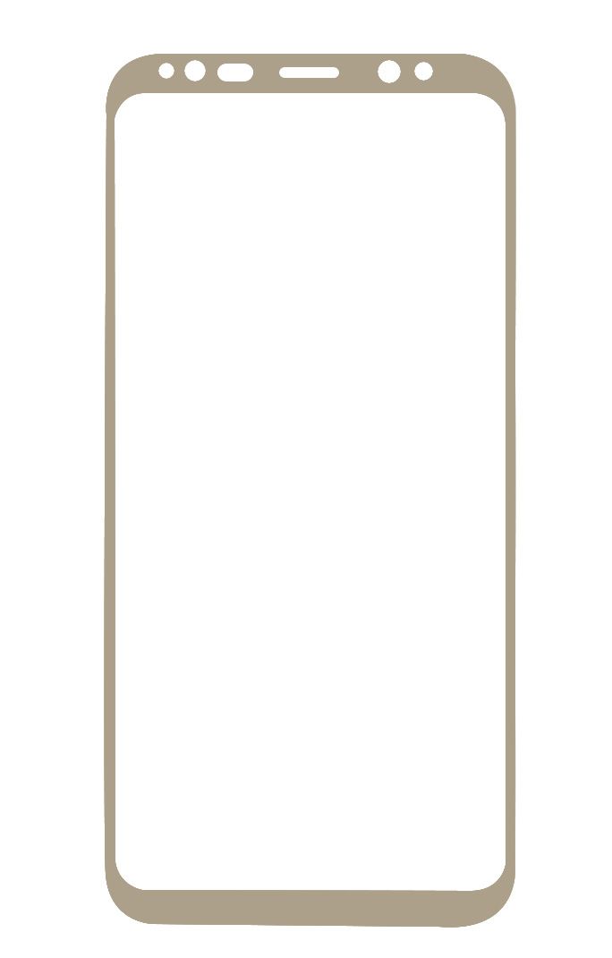Screen Protector Samsung S8 Plus - Tempered Japan Glass Gold