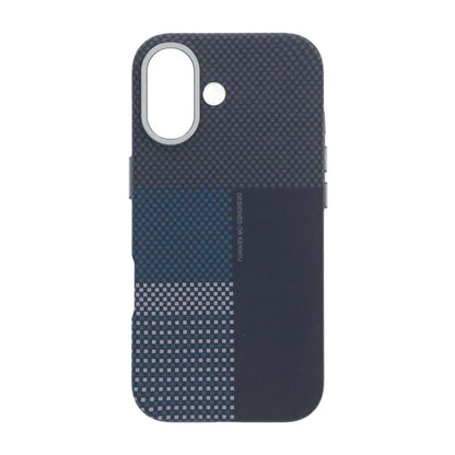 Gilded Magnetic Case For iPhone 17 Grid Blue