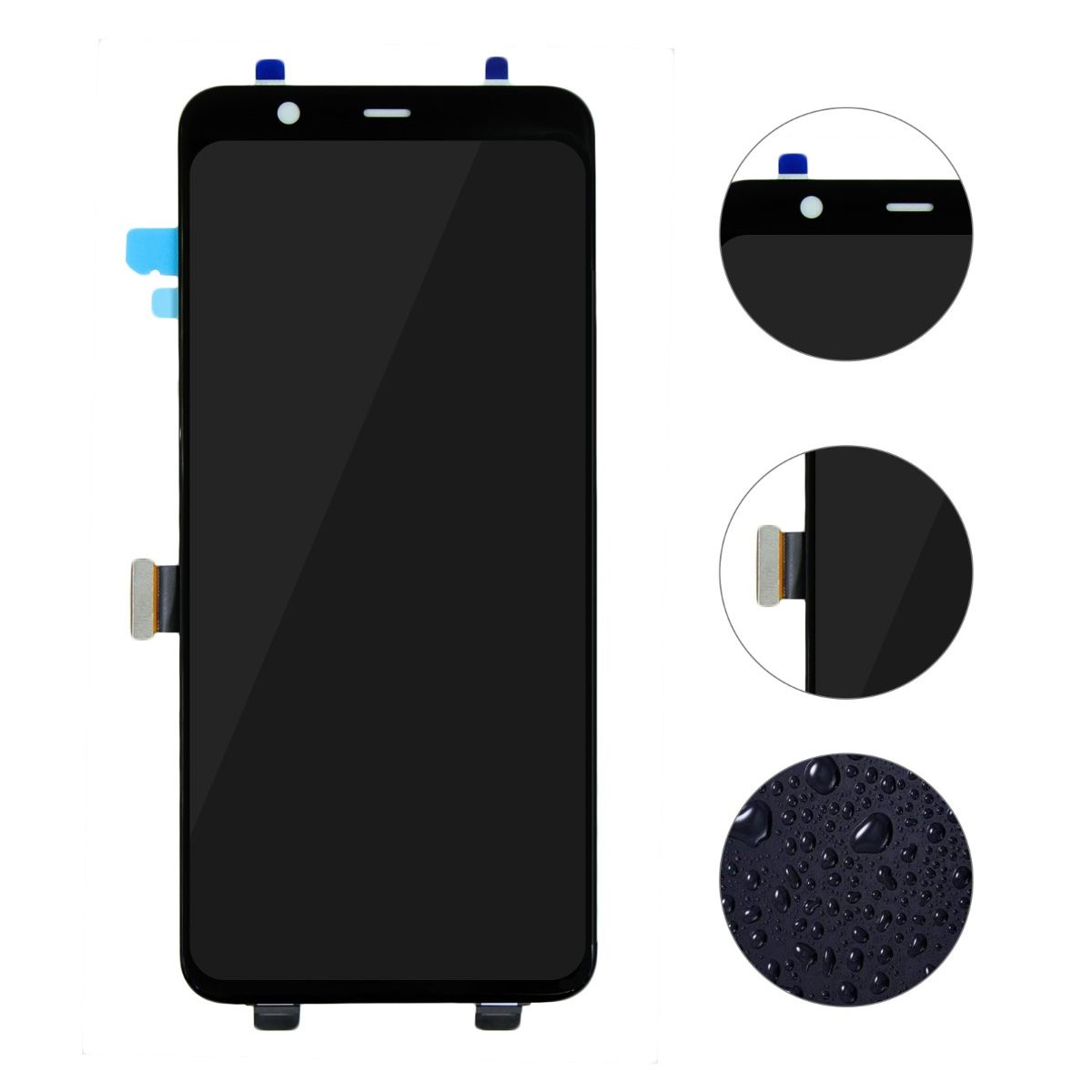 Google Pixel 4 XL Skärm/Display Original - Svart