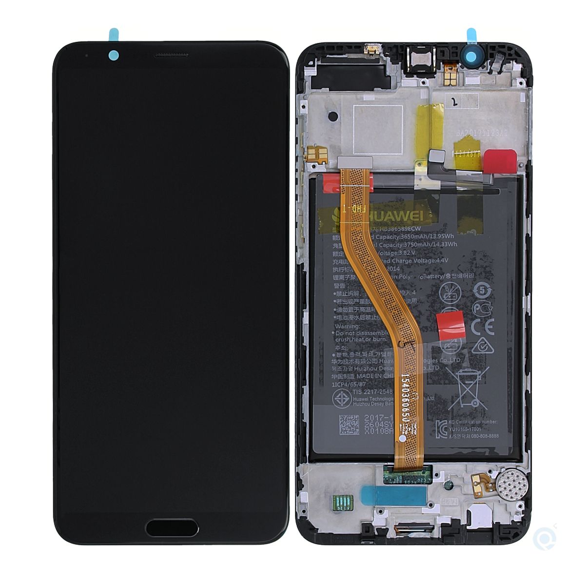 Huawei Honor View 10 Screen with LCD Display with Battery Original - Black
