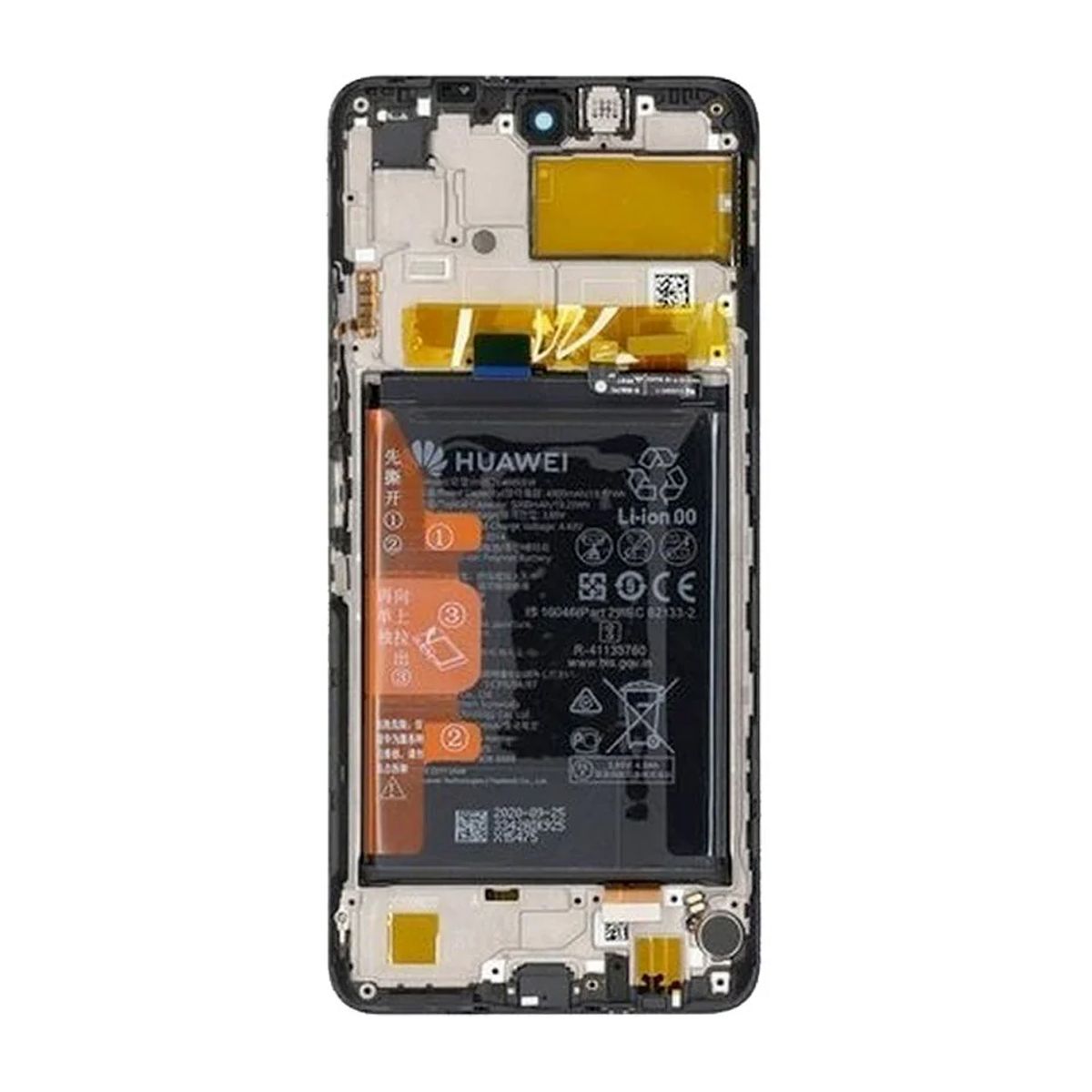 Huawei P Smart 2021 and Y7a LCD Display and Battery Original - Black