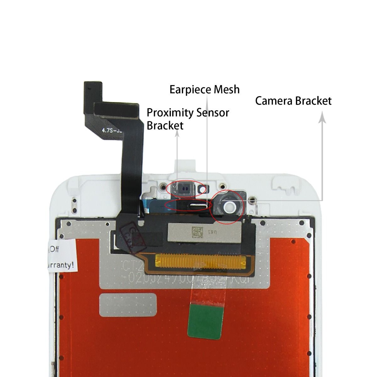 iPhone 6S LCD Skärm AAA Premium - Vit