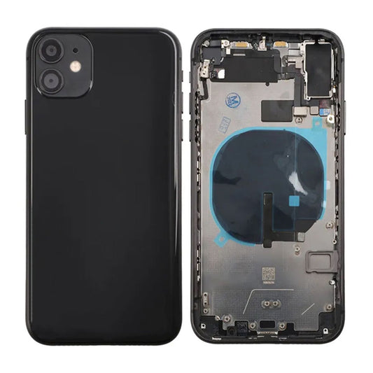 iPhone 11 Back Cover Complete OEM Black With Small Parts