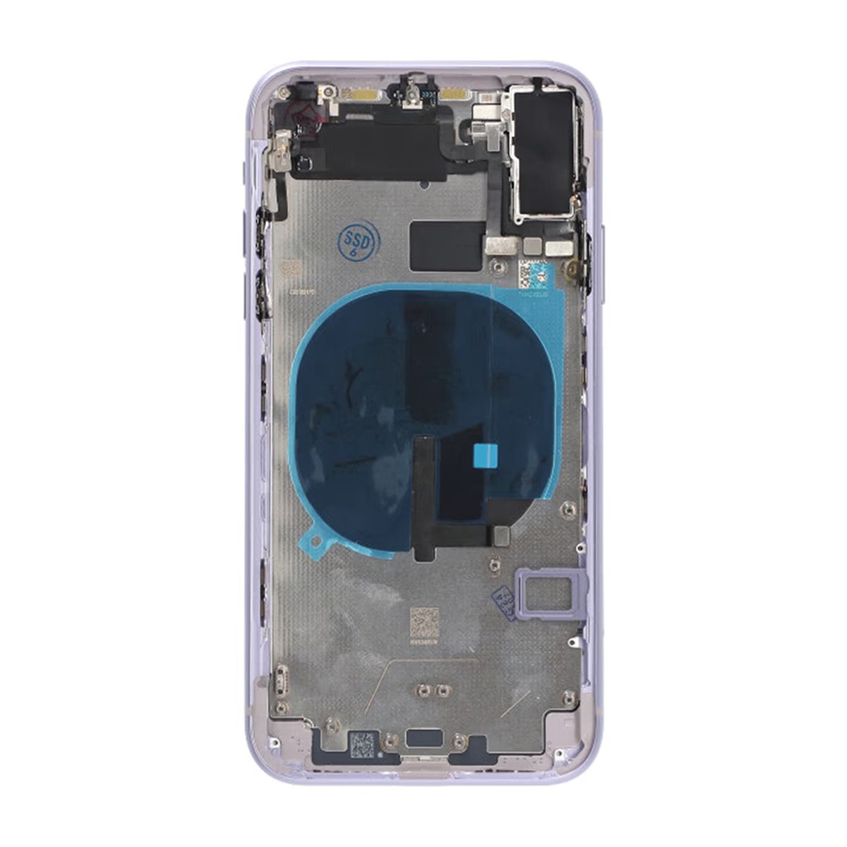 iPhone 11 Baksida med Komplett Ram Premium - Lila