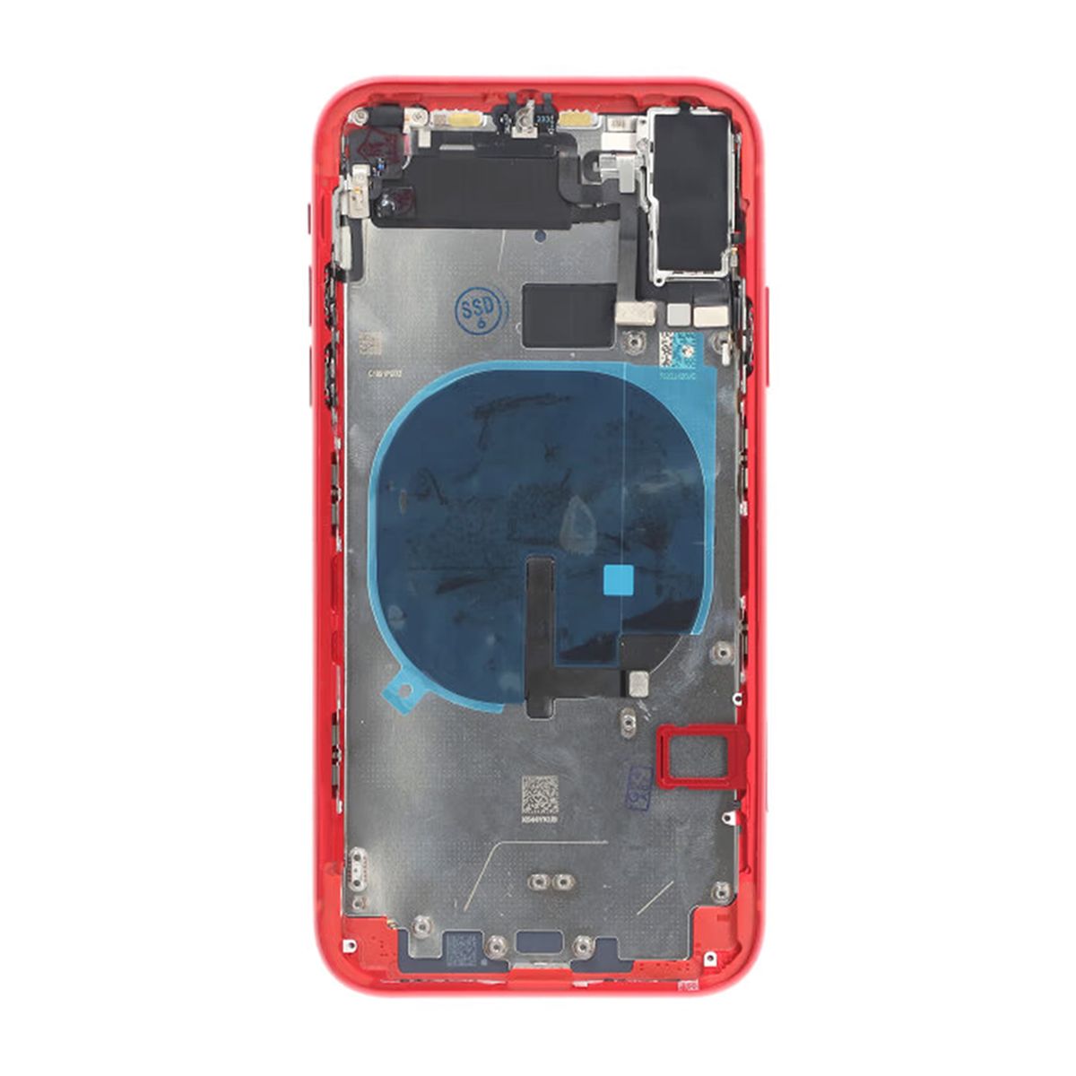 iPhone 11 Baksida med Komplett Ram Premium - Röd