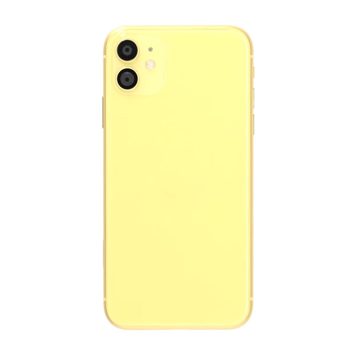 iPhone 11 Baksida med Komplett Ram Premium - Gul