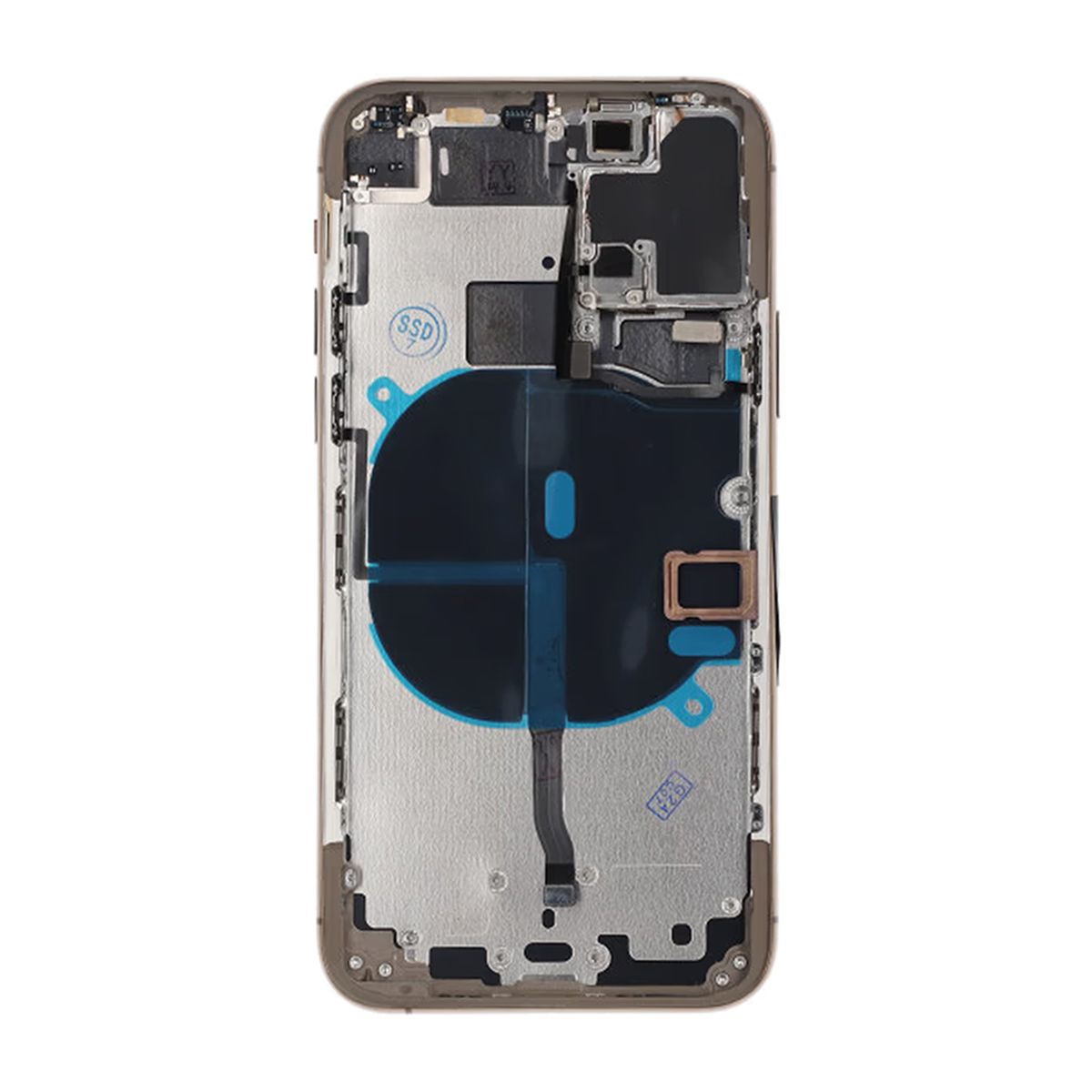 iPhone 11 Pro Baksida med Komplett Ram Premium - Guld