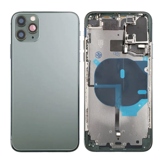 iPhone 11 Pro Back Cover Complete OEM Green With Small Parts